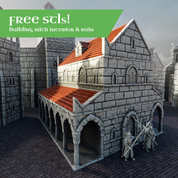 FREE Ivory City FronTiers Model - House - Interior and Ruined Version image