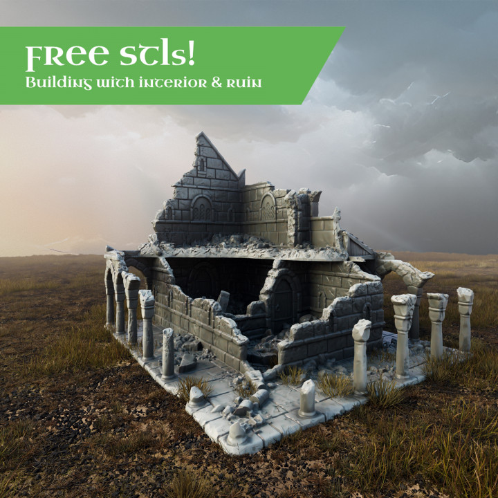 FREE Ivory City FronTiers Model - House - Interior and Ruined Version image