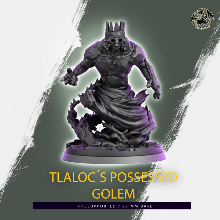 画材 Golem footprints 👹 The Articulated Golem・ STL File for ・Cults
