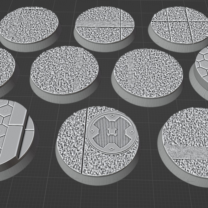 10x Sci-fi Road bases (25mm) image