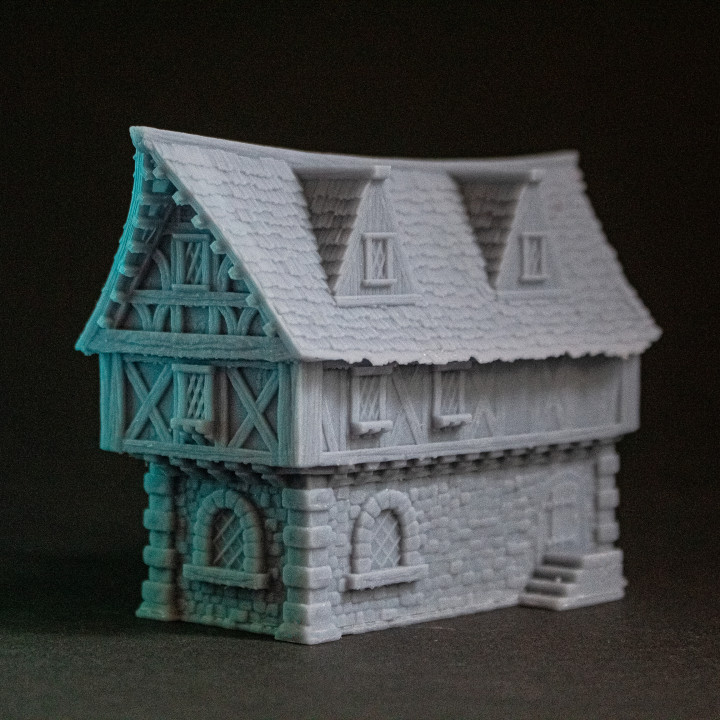 3 Medieval Tavern Houses (10mm) image