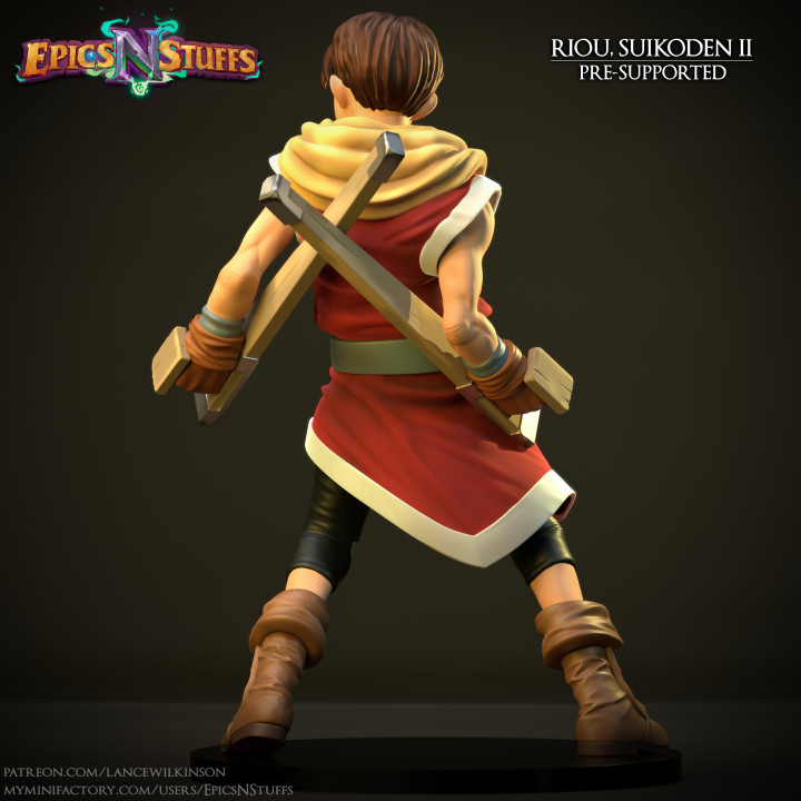 Riou, Suikoden II Miniature, Pre-Supported