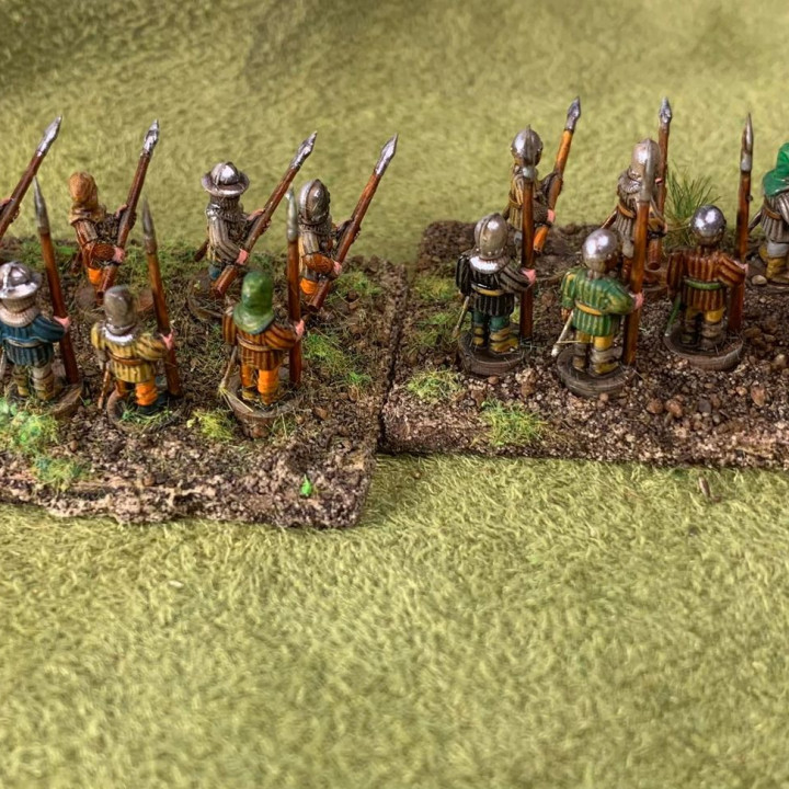 6-15mm Medieval Polearm Infantry (Spears, Bills & Voulges) (2 Poses) HYW-1 image