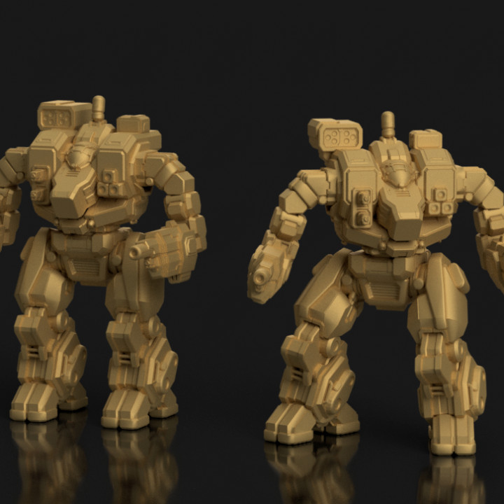 3D Printable Loki / Hellbringer Prime for Battletech by Matt Mason