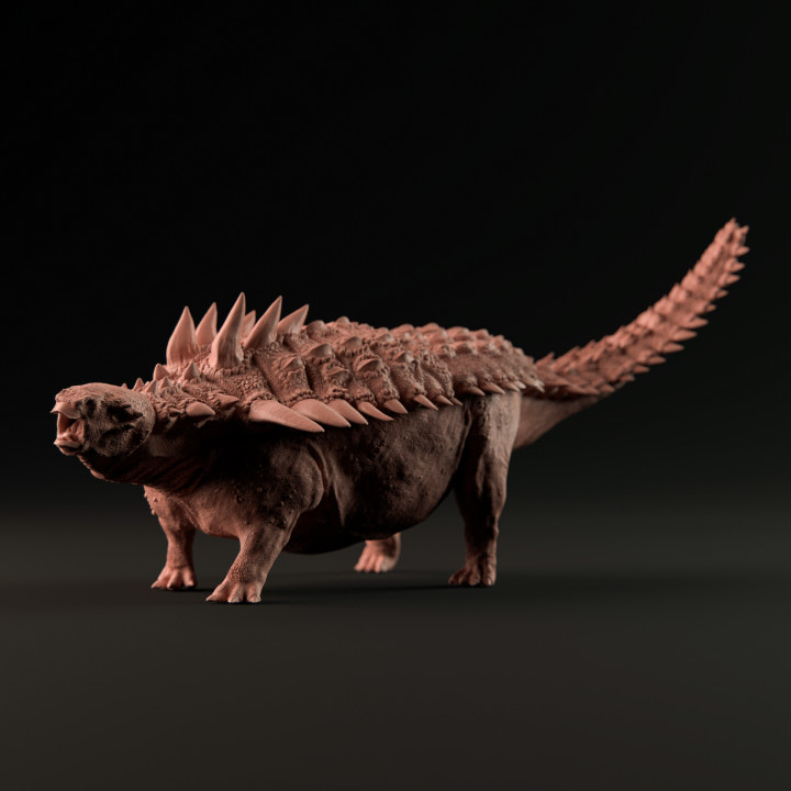 Polachantus defensive  1-35 and 1-72  scale pre-supported dinosaur image