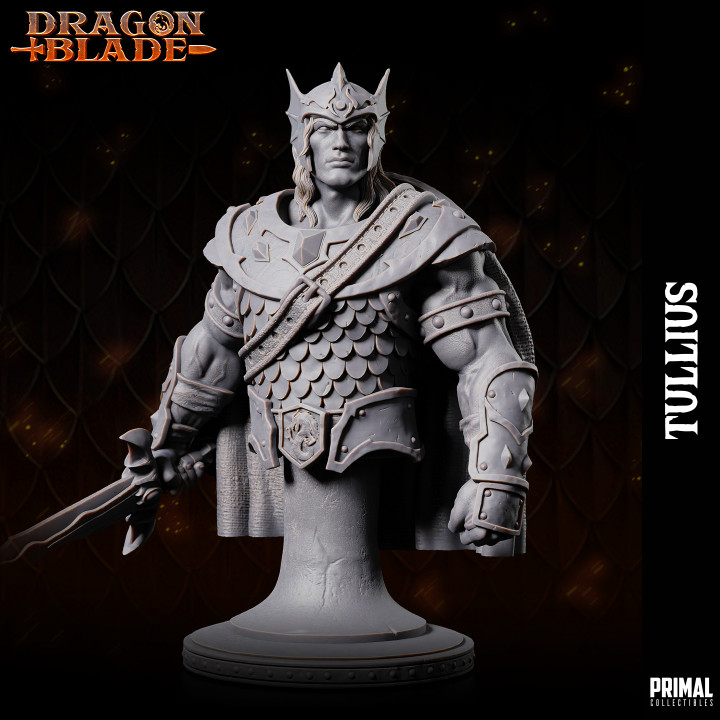Warrior - Tullius - Bust - May 2023 - DRAGONBLADE-  MASTERS OF DUNGEONS QUEST image