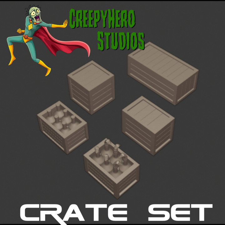 Gaslands Wooden Crate Set