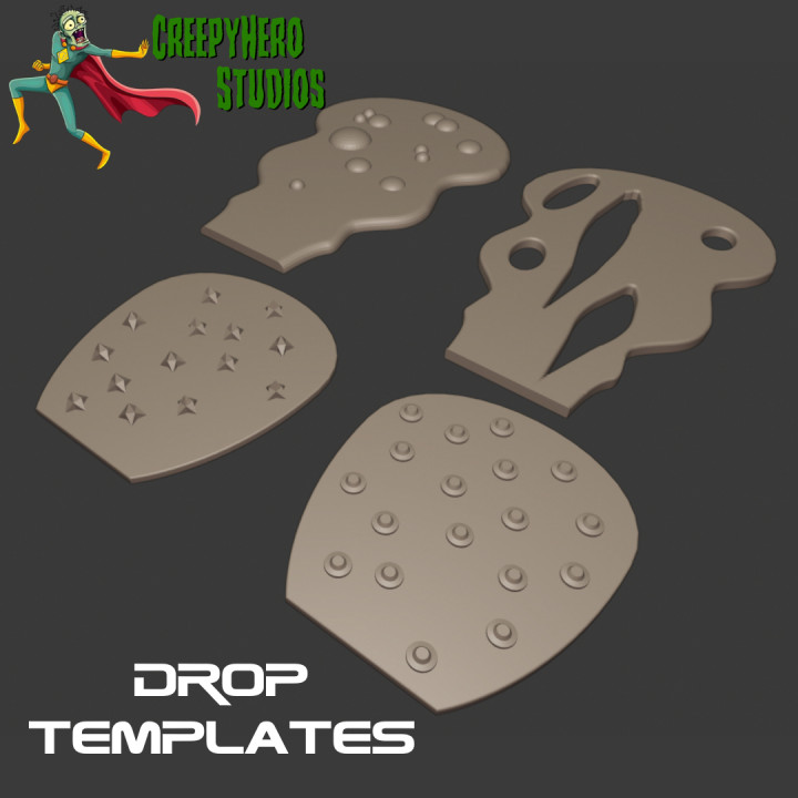 Gaslands Drop Template Set