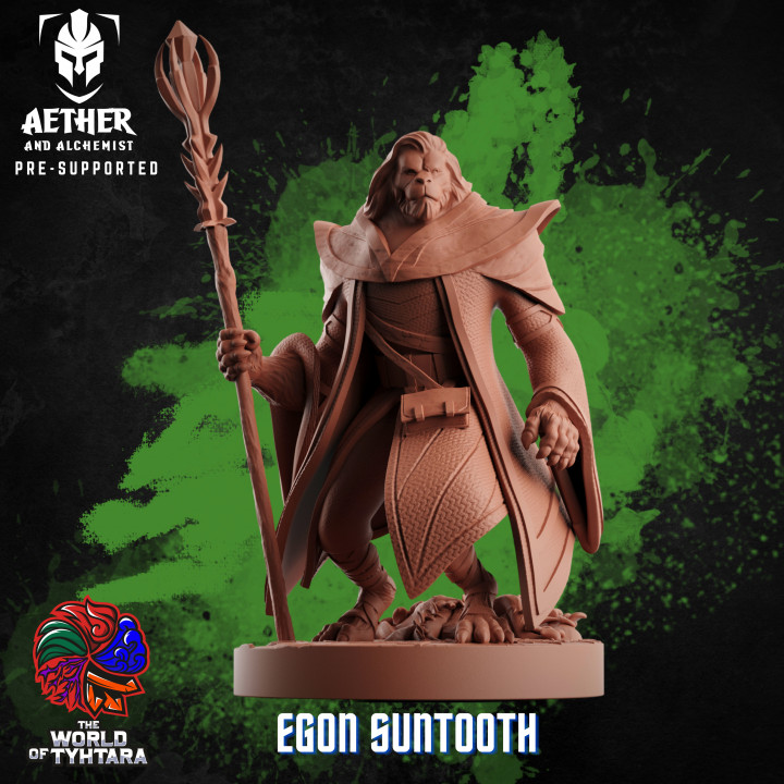 Egon Suntooth - Leonin Wizard's Cover