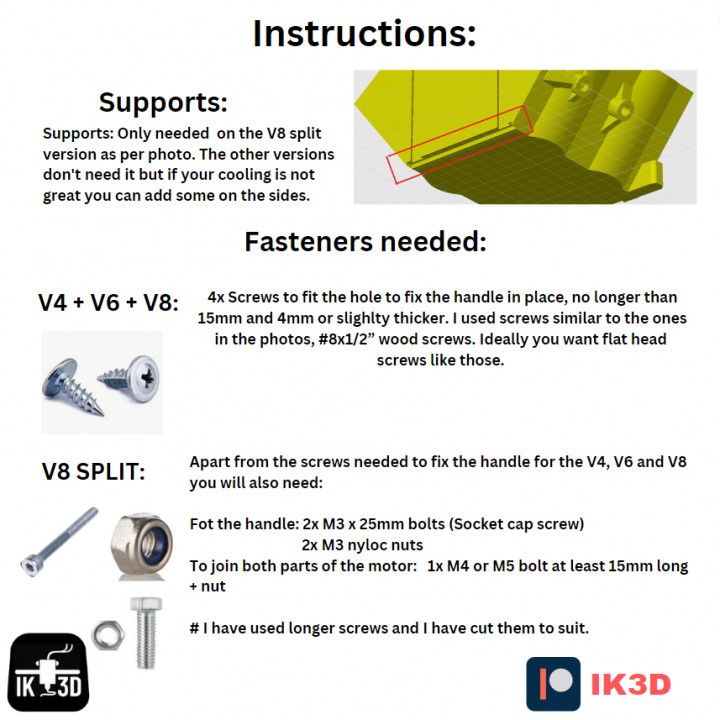 V4 AND V6 CAN COOLER / HOLDER EASY PRINT image