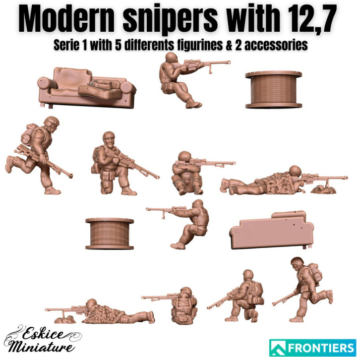 Modern snipers (fr) with 12,7mm - 28mm image
