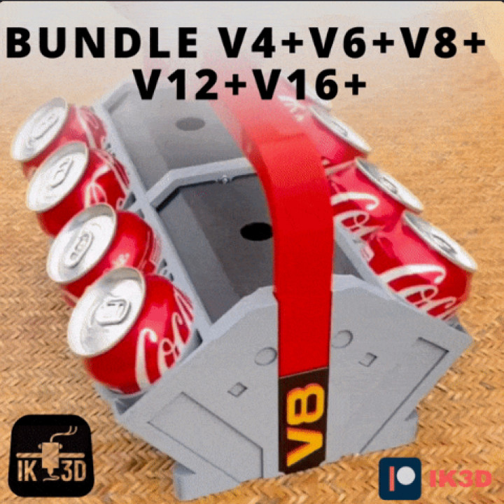 BUNDLE V4+V6+V8+V12+V16 AND UP ENGINE MOTOR CAN COOLER image