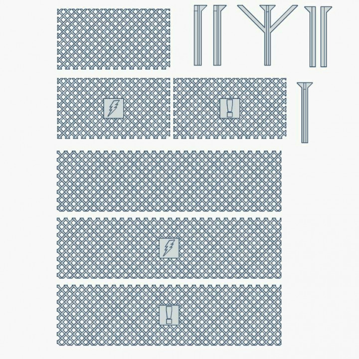MODULAR SECURITY FENCE - CONTAINER PORT - FREE SAMPLE