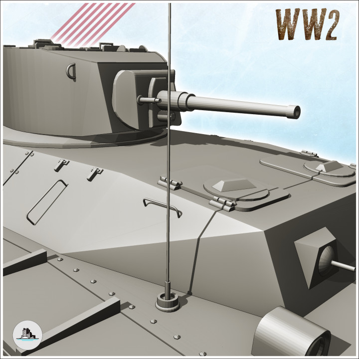 LVTA-1 Amtrack american amphibious landing craft (13) - USA US Army Western Front Normandy WWII Pacific