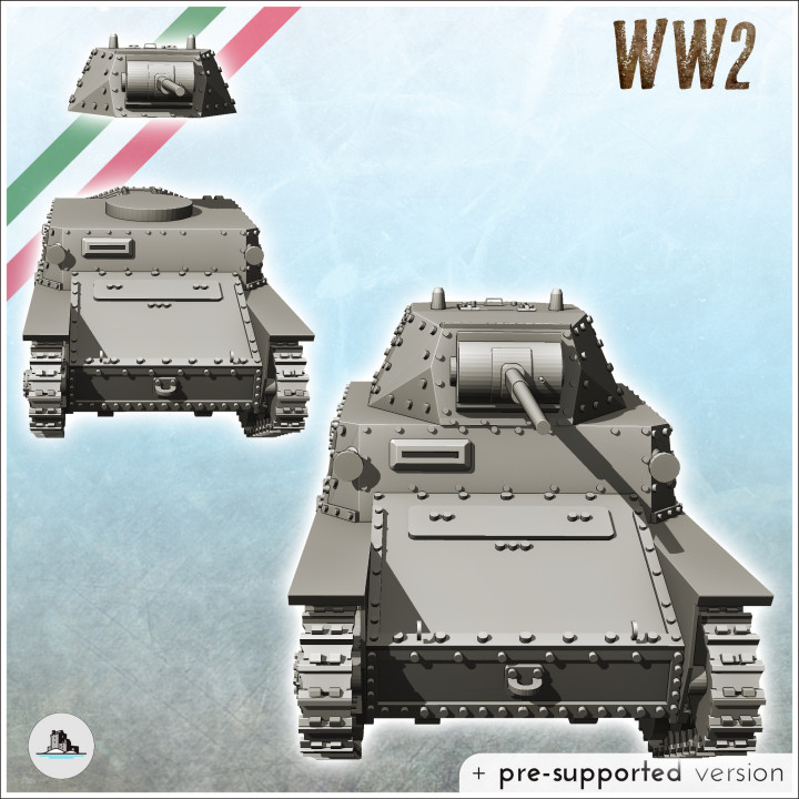 Fiat-Ansaldo L6-40 Italian light tank - Italy WW2 World War 2 Afrika Balkans Carro armato Germany German image