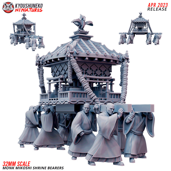 Monk Mikoshi Shrine Bearers image