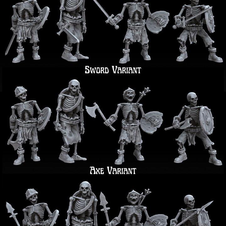 Tons of Skeletons: Equipped Skeletons image