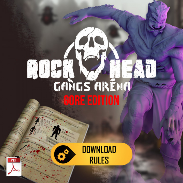 Rock Head City Gangs Arena Rulebook: Gore Edition's Cover