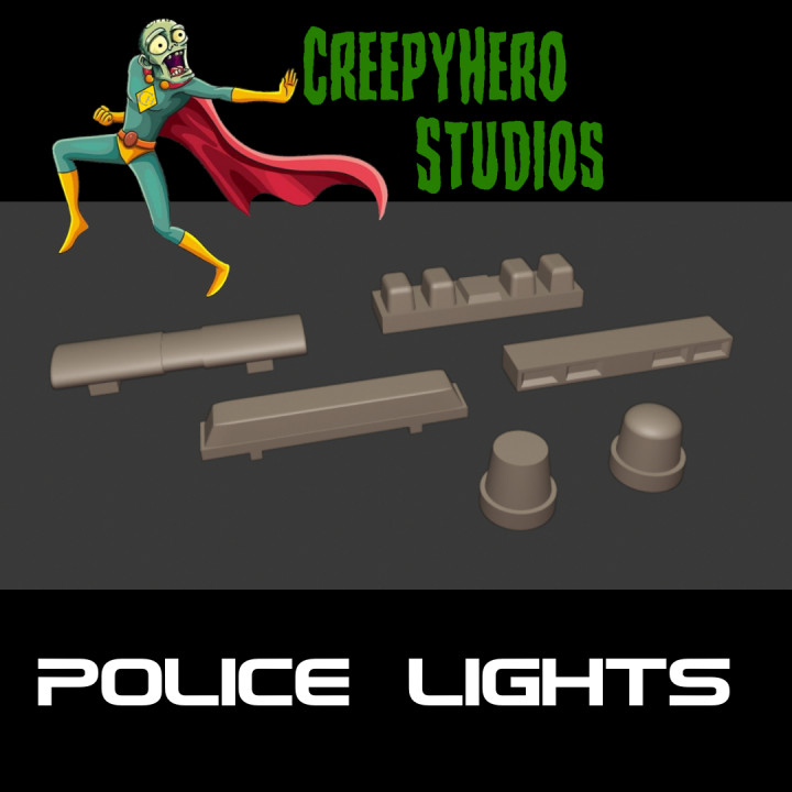 Gaslands Police Lights Set