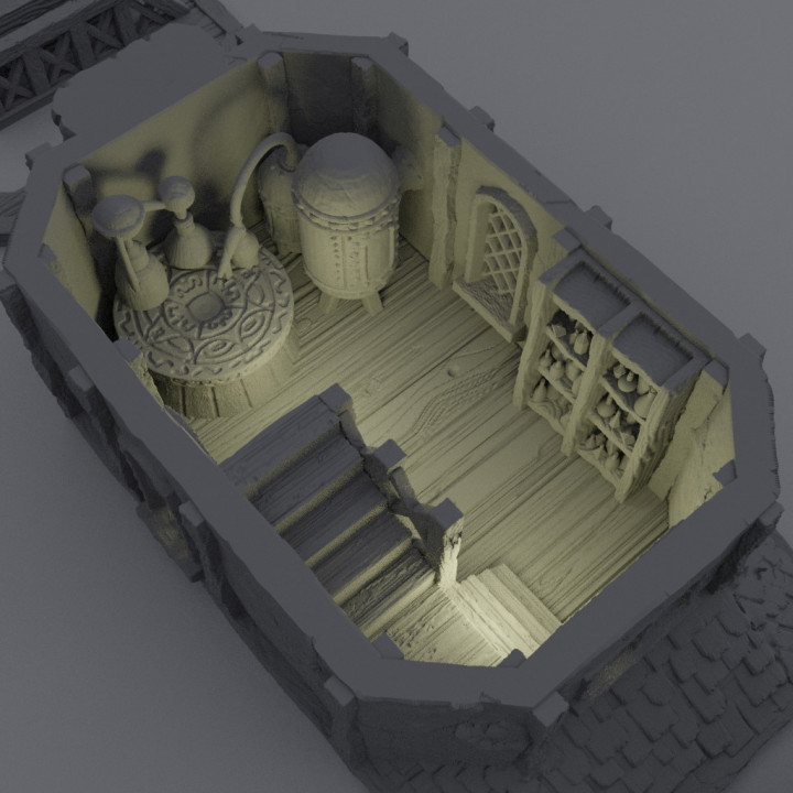 Alchemist House - Tabletop Terrain - 28 MM image