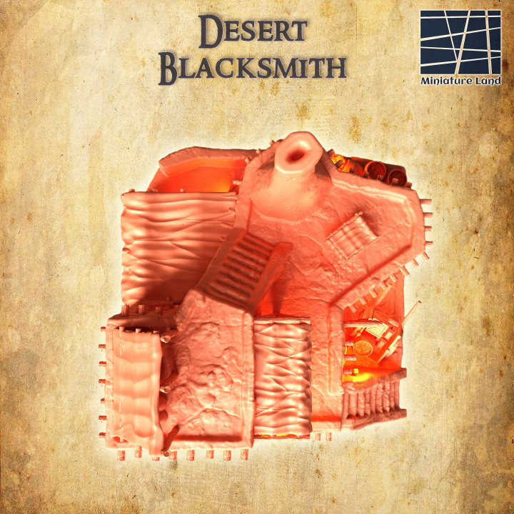 Desert Blacksmith - Tabletop Terrain - 28 MM image