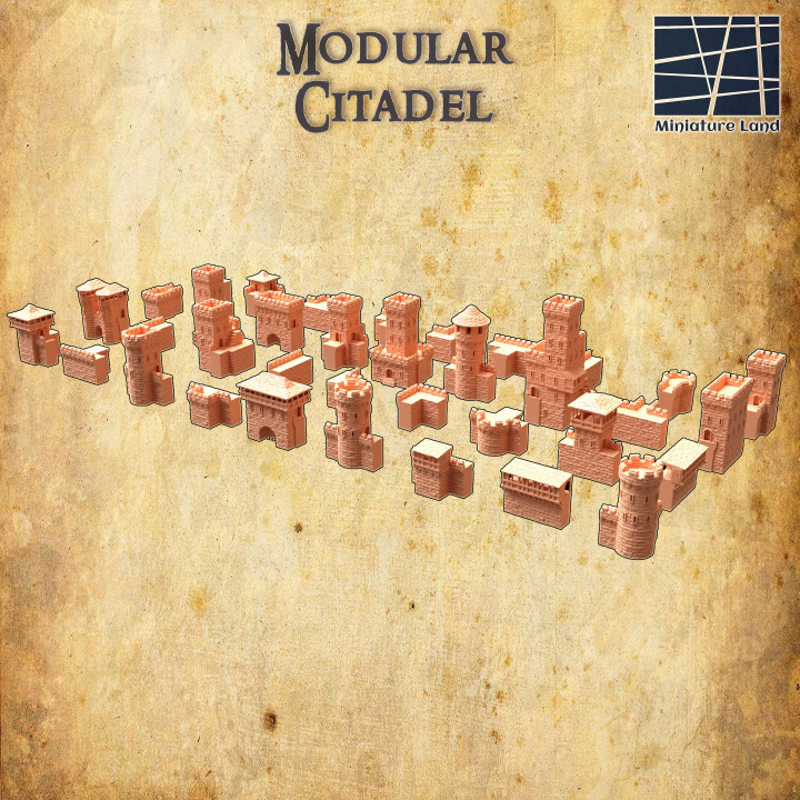 Modular Citadel - Tabletop Terrain - 28 MM image