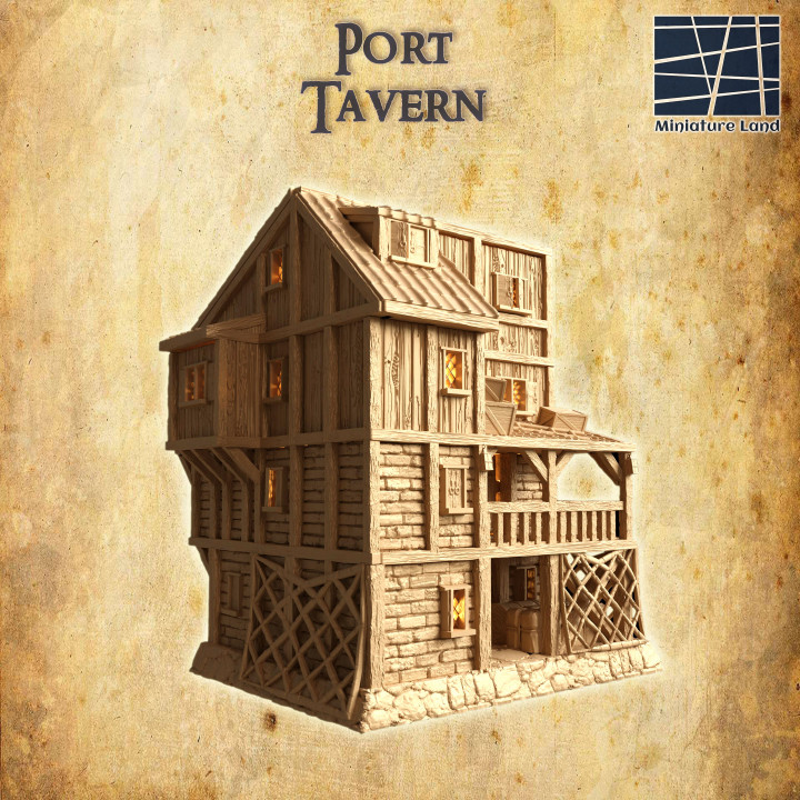 Port Tavern - Tabletop Terrain - 28 MM image