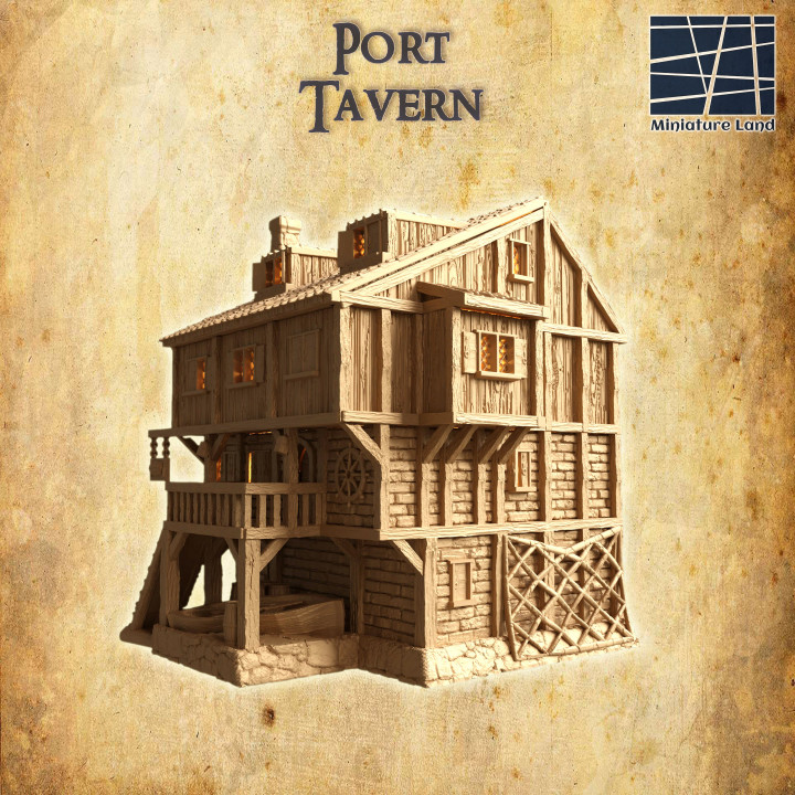 Port Tavern - Tabletop Terrain - 28 MM image