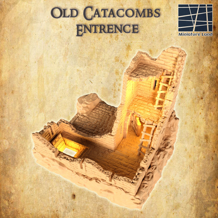 Old Catacombs  Entrence - Tabletop Terrain - 28 MM image