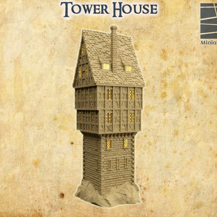 Tower House - Tabletop Terrain - 28 MM