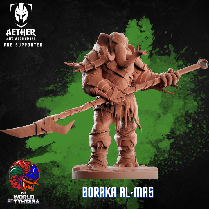 Boraka Al-Mas - Loxodon Barbarian's Cover