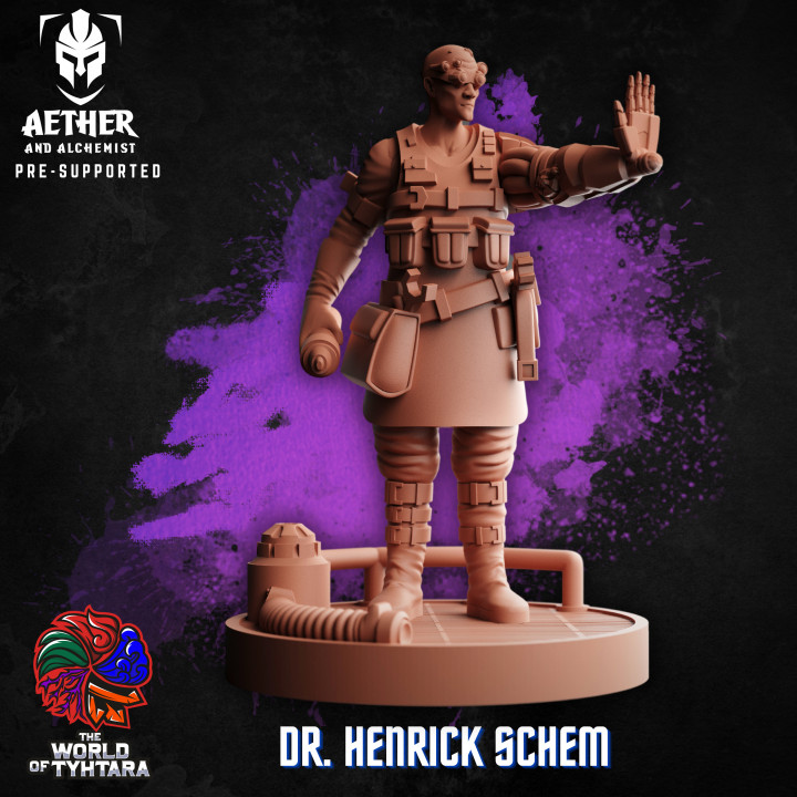 Dr. Henrick Schem - Half-Cyborg Artificer's Cover
