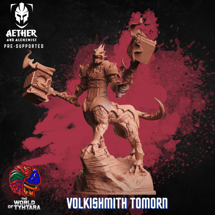 Volkishmith Tomorn - Dracotaur Fighter's Cover