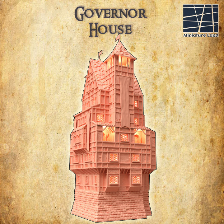 Governor House - Tabletop Terrain - 28 MM