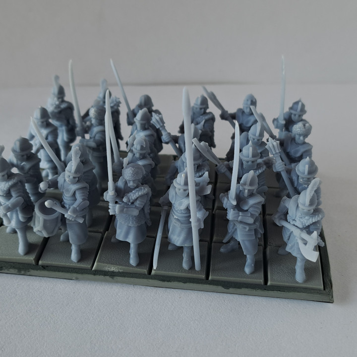 Slavia Foot Guard miniatures (32mm, modular)