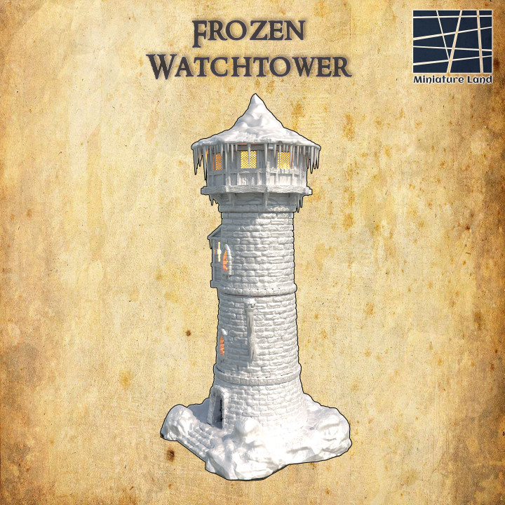 Frozen Watchtower - Tabletop Terrain - 28 MM image