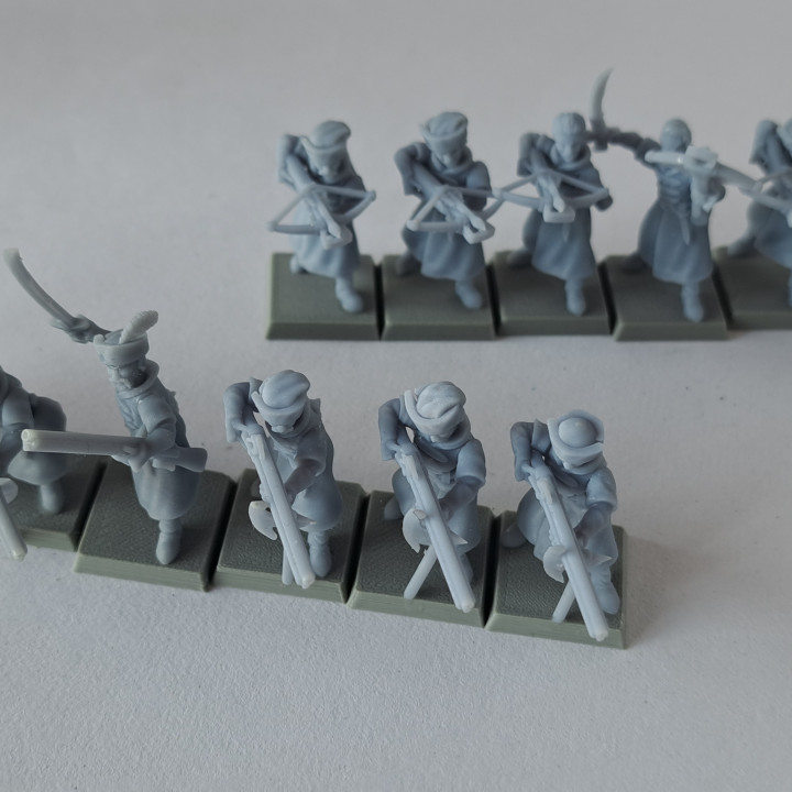 Slavia Crossbowmen / Arquebusiers miniatures (32mm, modular) image