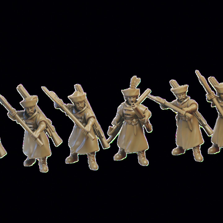 Slavia Crossbowmen / Arquebusiers miniatures (32mm, modular) image