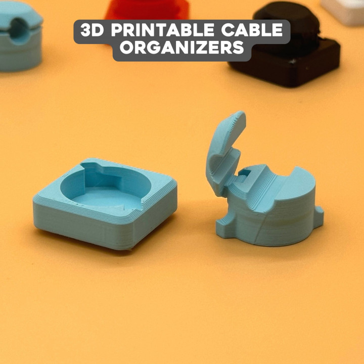 3D Printed Cable Organizer With Detachable Clip image