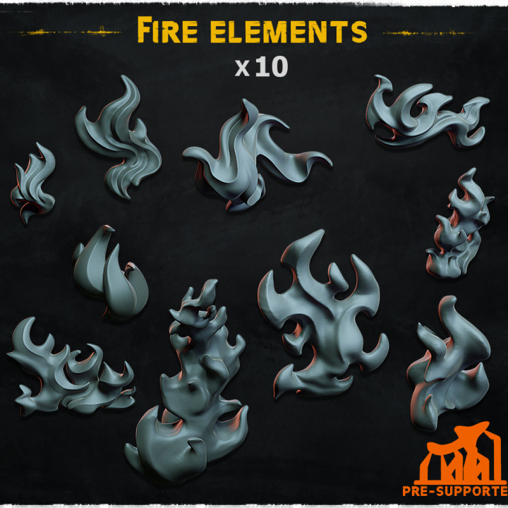 Fire elements -Basing Bits 1.0 image