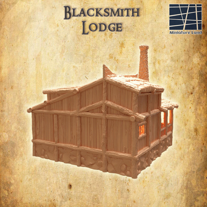 Blacksmith Lodge - Tabletop Terrain - 28 MM