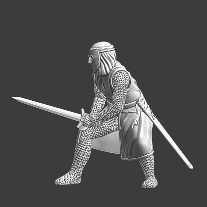 Lazarus knight fighting with sword image