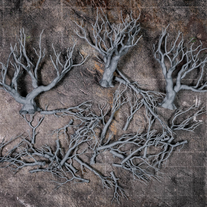 3D Printable Dark Oak Forest by The Lazy Forger