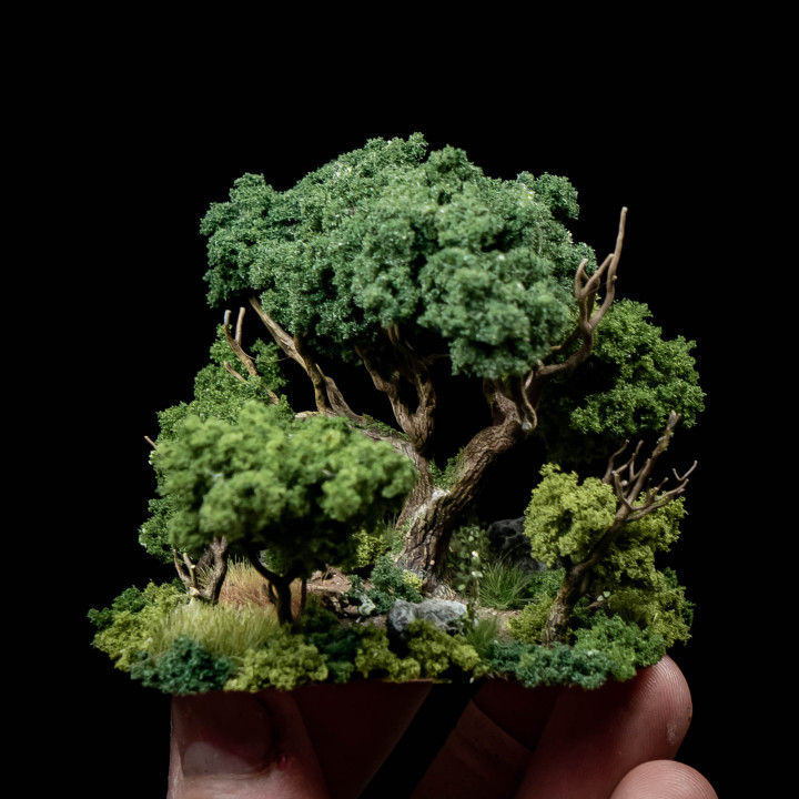 3D Printable Dark Oak Forest by The Lazy Forger
