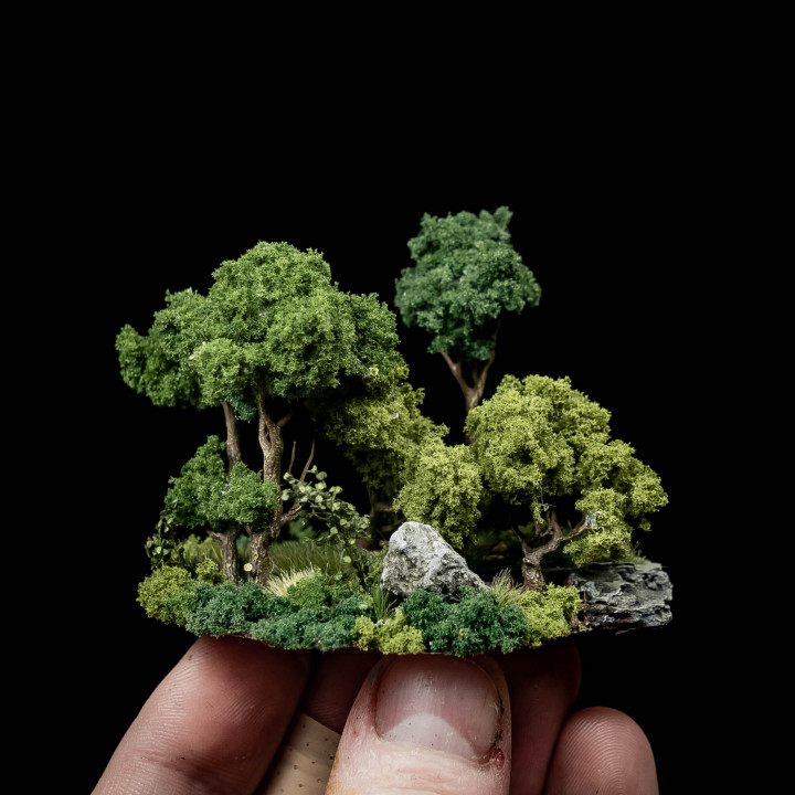 3D Printable Dark Oak Forest by The Lazy Forger