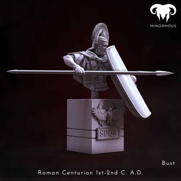 Bust - Roman Centurion 1st-2nd C. A.D. Spear of Rome! image