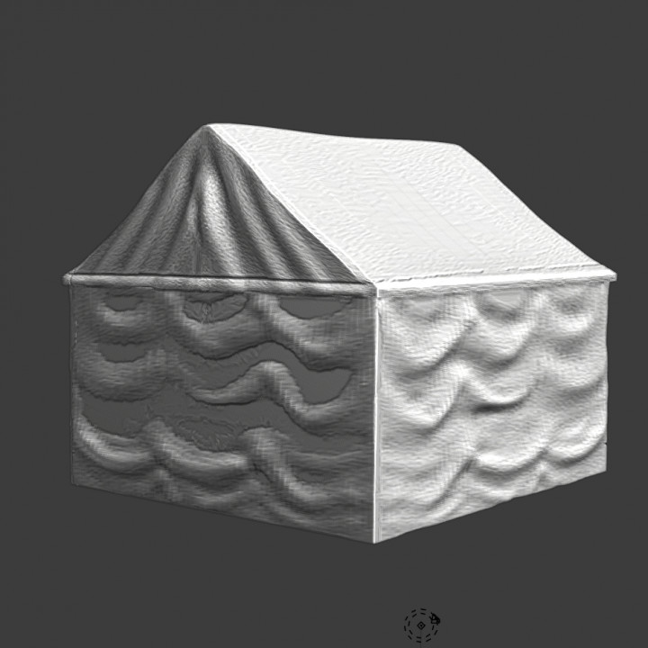 Medieval command tent