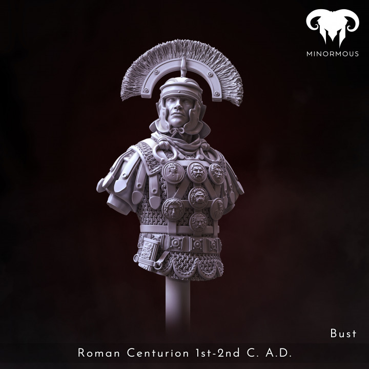 Bust - Roman Centurion 1st-2nd C. A.D. Bravery and Valor! image