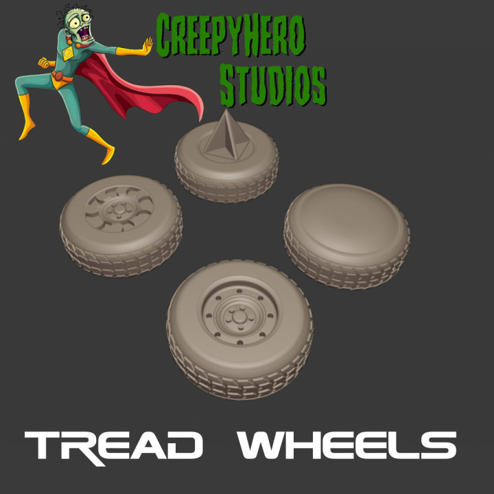 Gaslands Tread Wheel Set