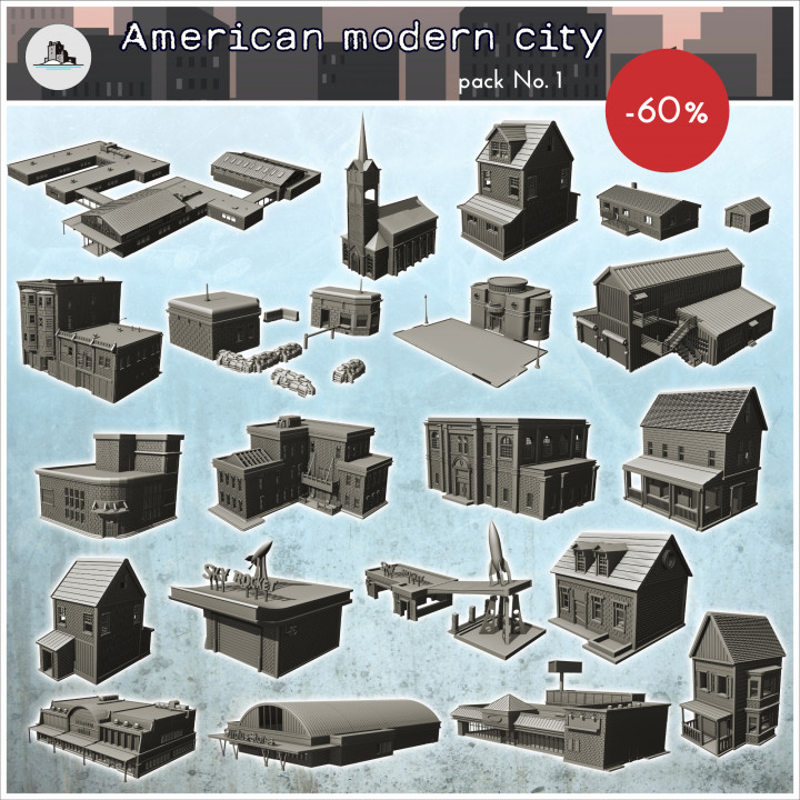 American modern city pack No. 1 - Cold Era Modern Warfare Conflict World War 3 image